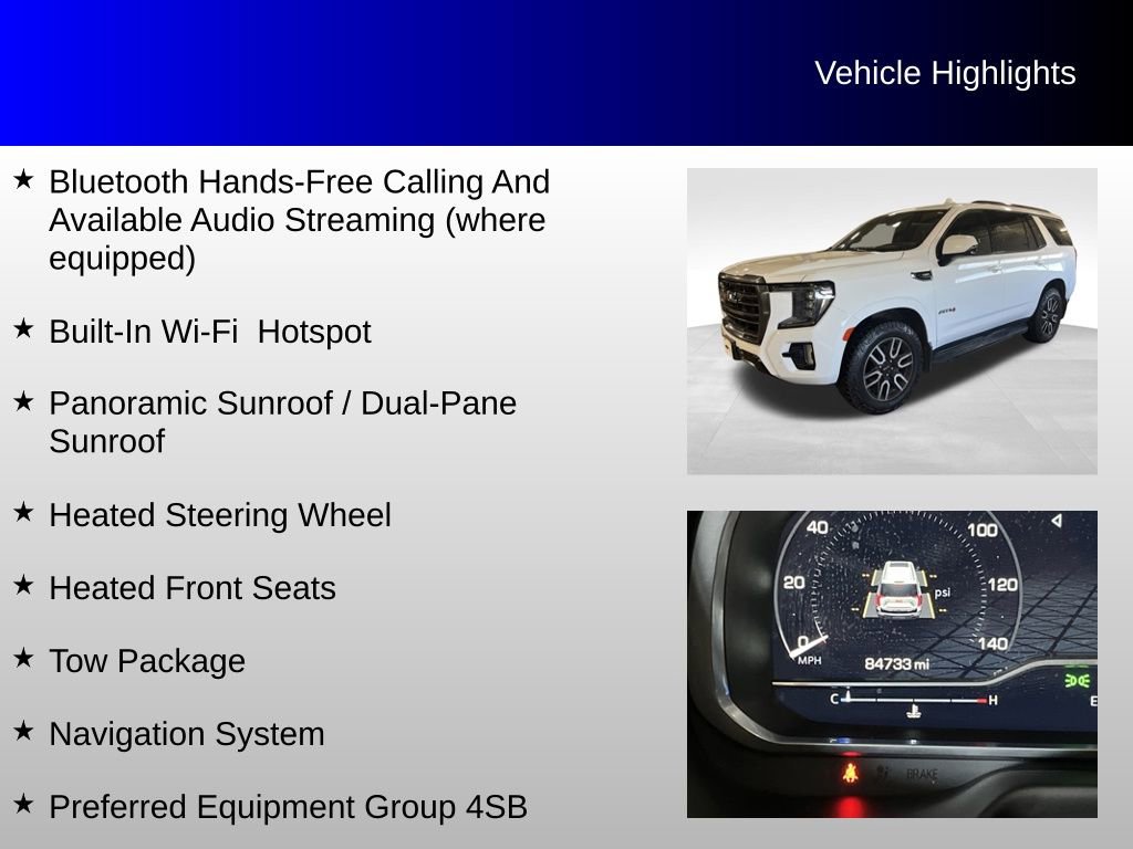 Used 2023 GMC Yukon AT4 w/ Technology Package AWD/4WD image 8