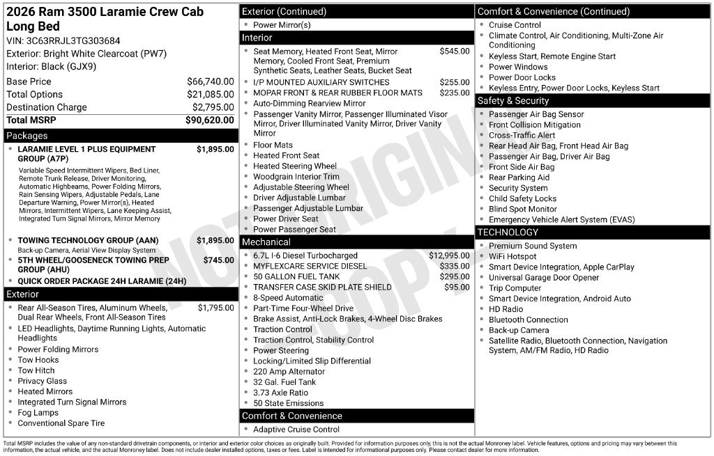 Used 2026 RAM 3500 Laramie w/ Towing Technology Group AWD/4WD image 5
