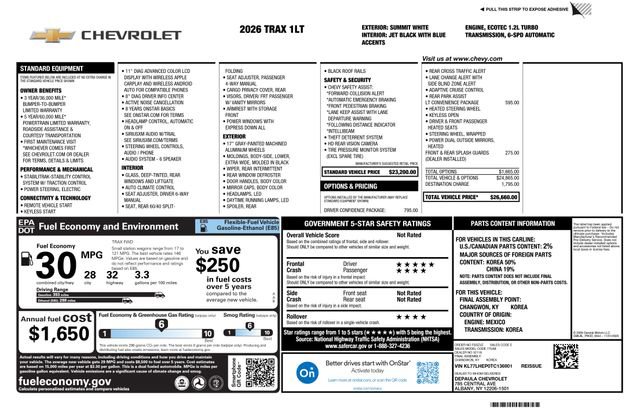 New 2026 Chevrolet Trax LT w/ Driver Confidence Package FWD image 2