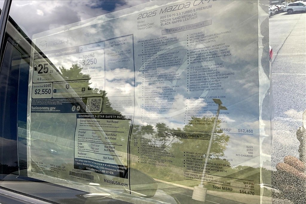 New 2025 MAZDA CX-70 3.3 Turbo S w/ Premium Package image 14