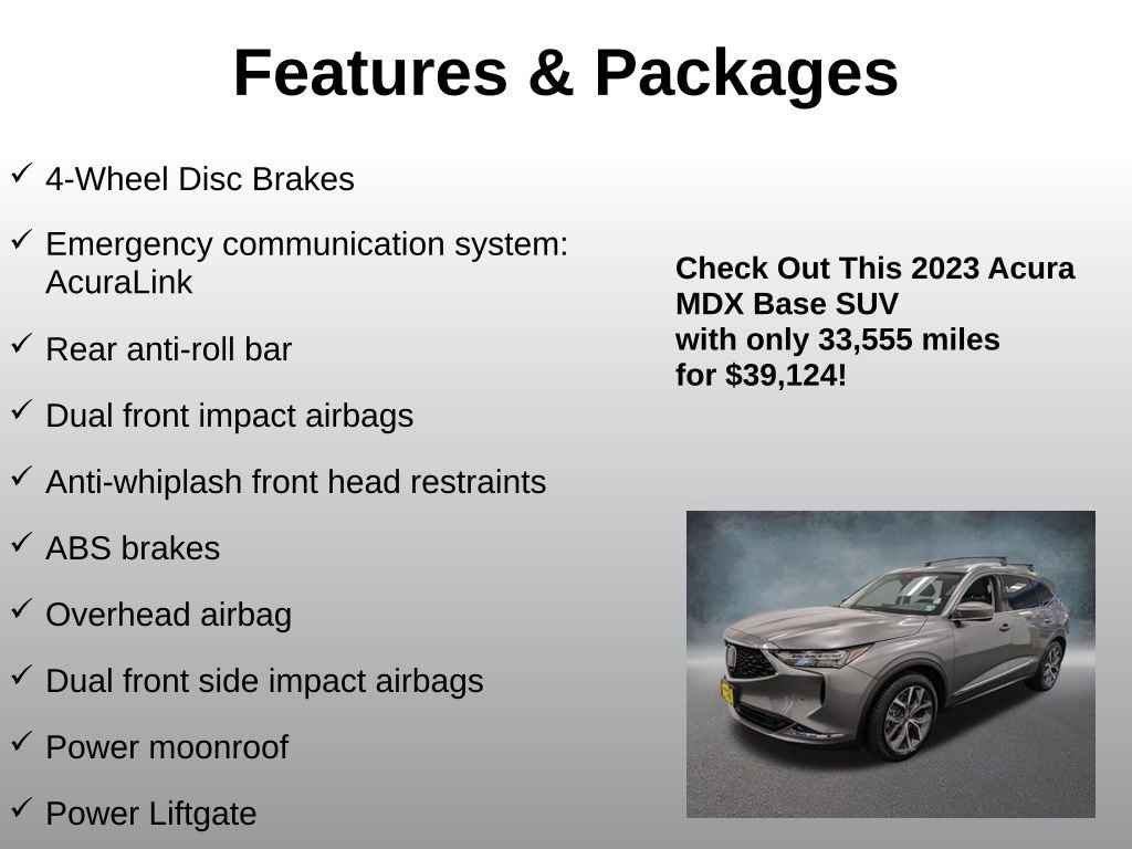 Used 2023 Acura MDX SH-AWD w/ Technology Package image 20