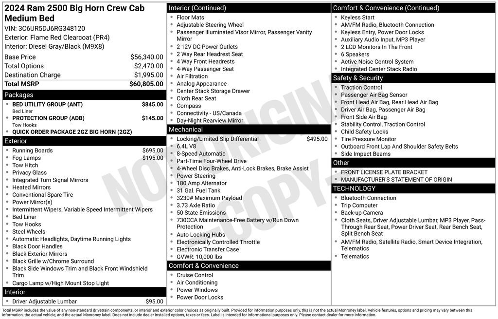 Used 2024 RAM 2500 Big Horn w/ Bed Utility Group image 15