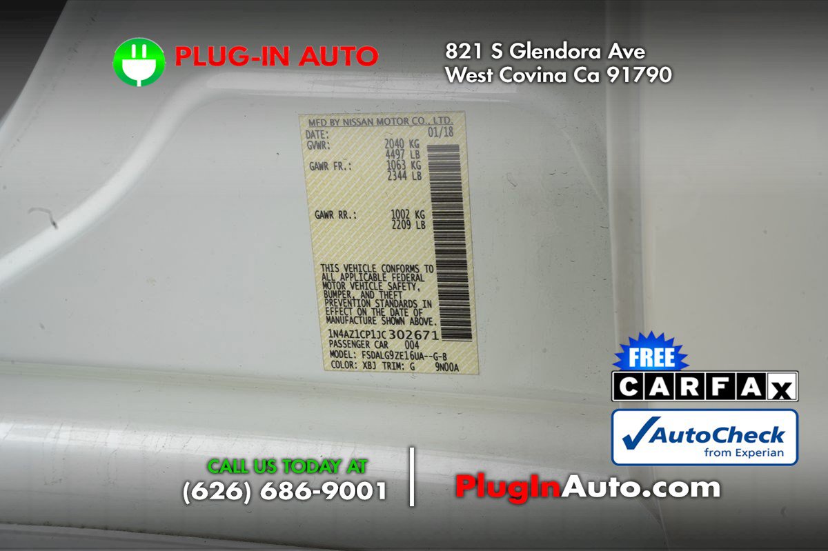 Used 2018 Nissan Leaf SL w/ SL Technology Package FWD image 7