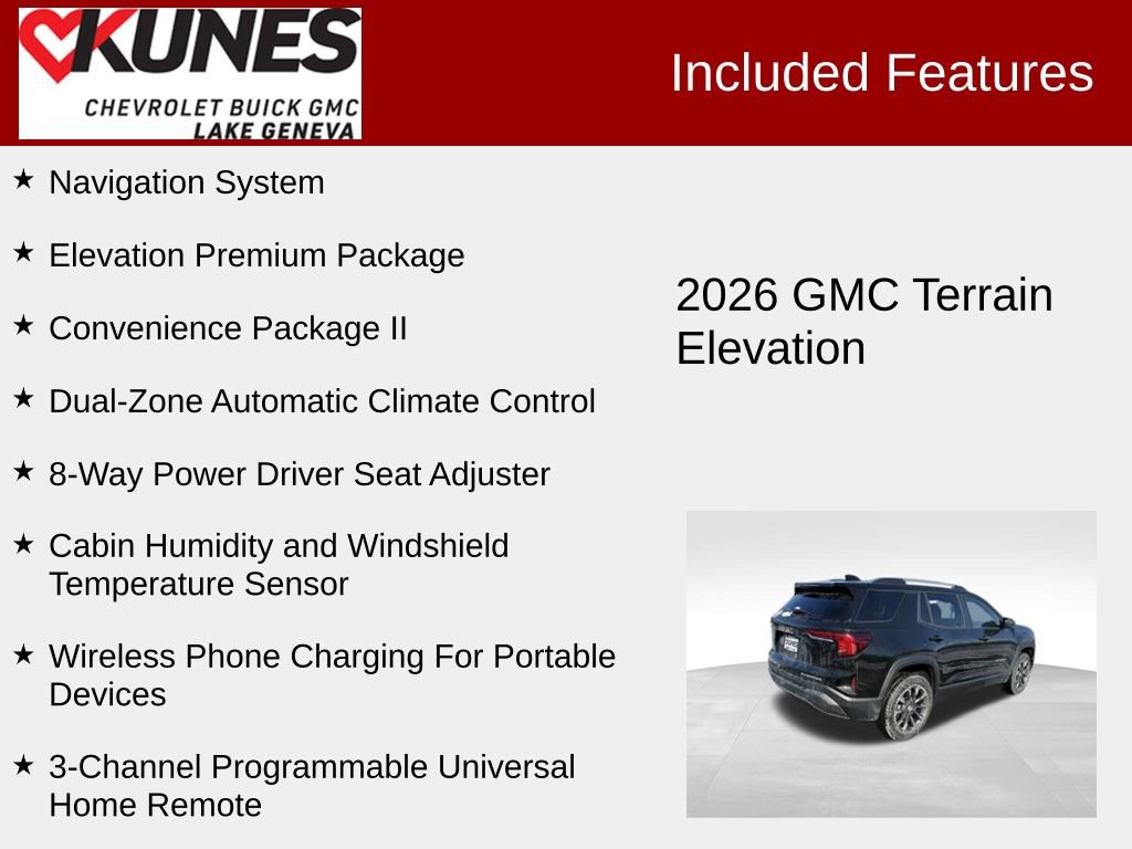 New 2026 GMC Terrain Elevation w/ Elevation Premium Package image 3