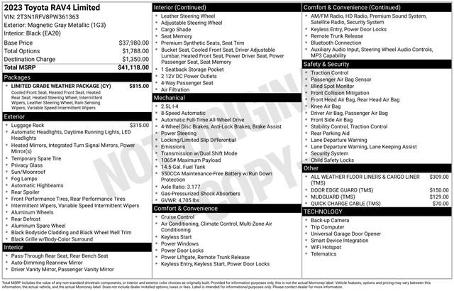 Used 2023 Toyota RAV4 Limited w/ Limited Grade Weather Package image 6