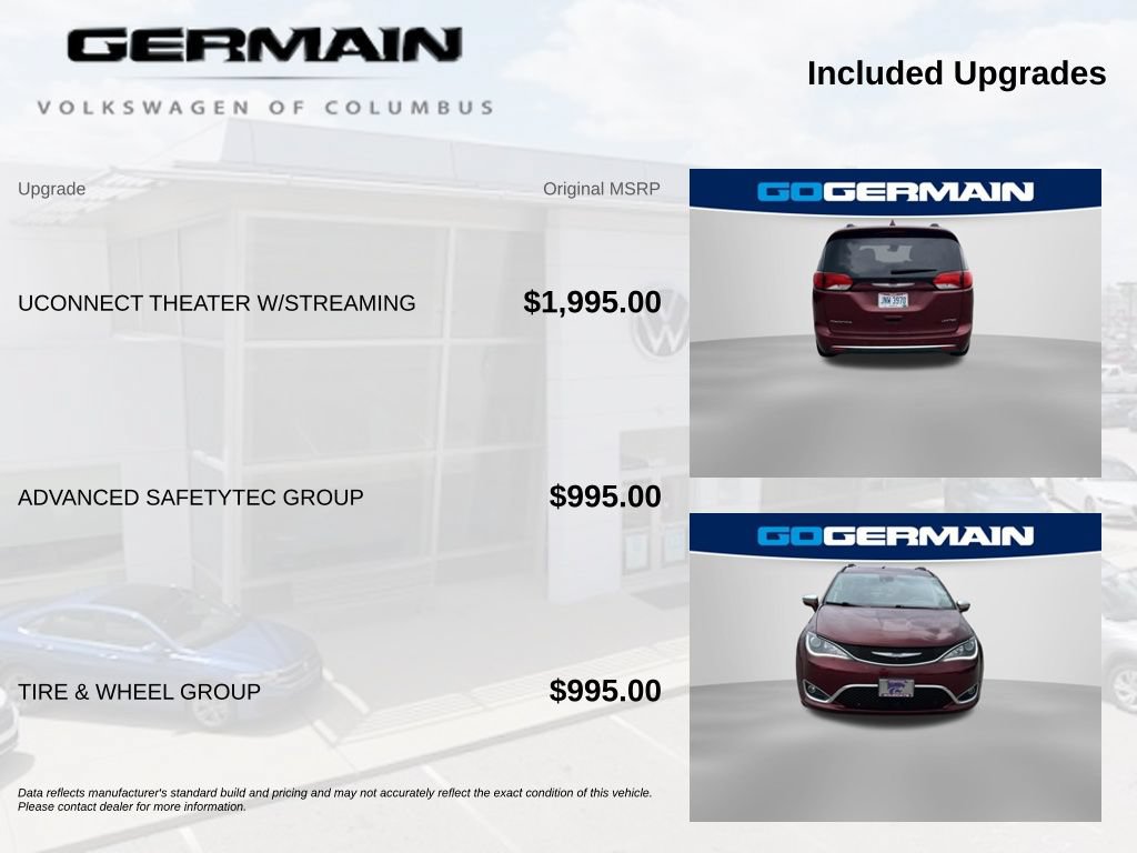 Used 2018 Chrysler Pacifica Limited w/ Tire & Wheel Group FWD image 10