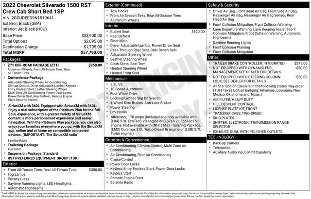 Used 2022 Chevrolet Silverado 1500 RST w/ Z71 Off-Road Package AWD/4WD image 29
