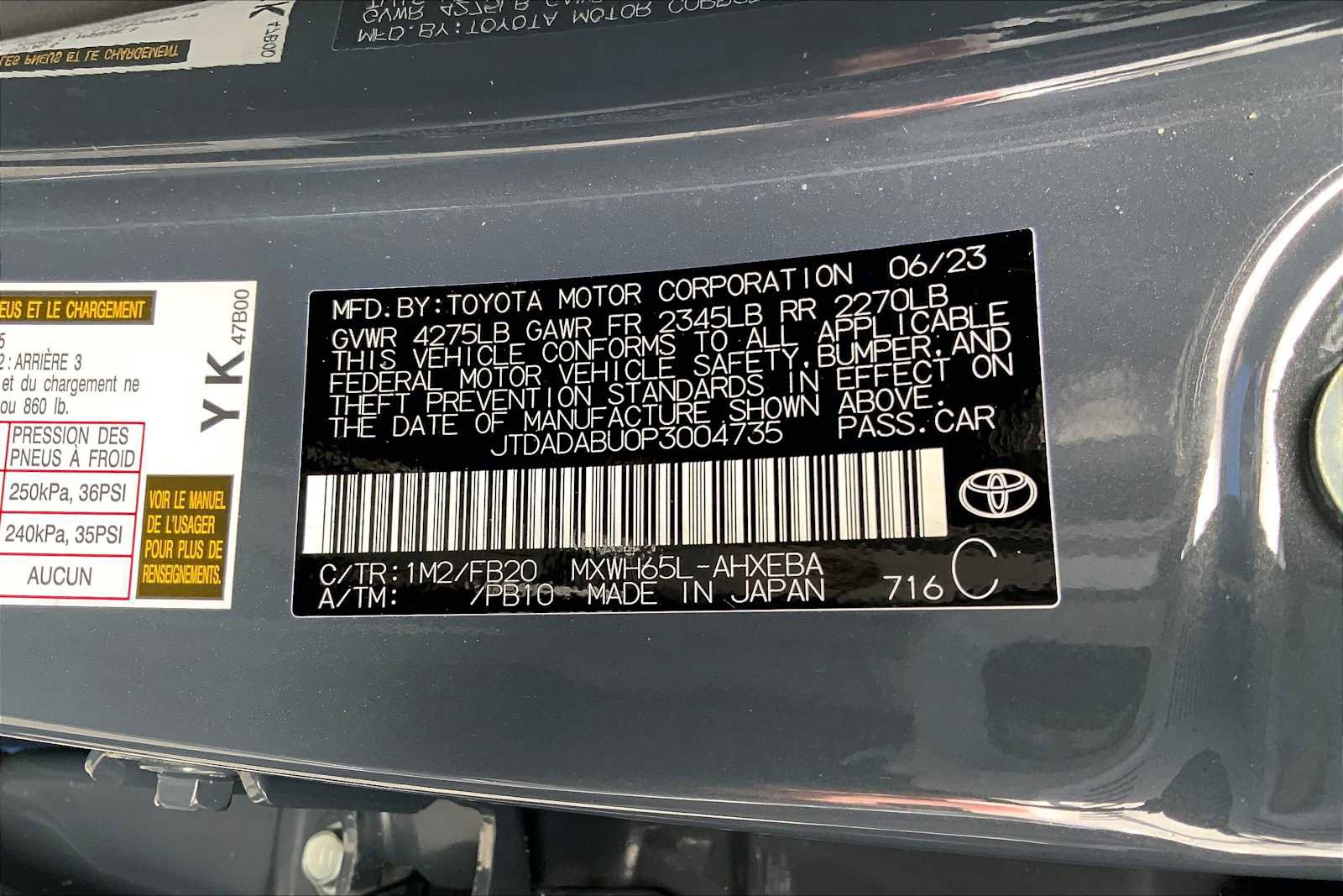 Used 2023 Toyota Prius LE AWD/4WD image 33