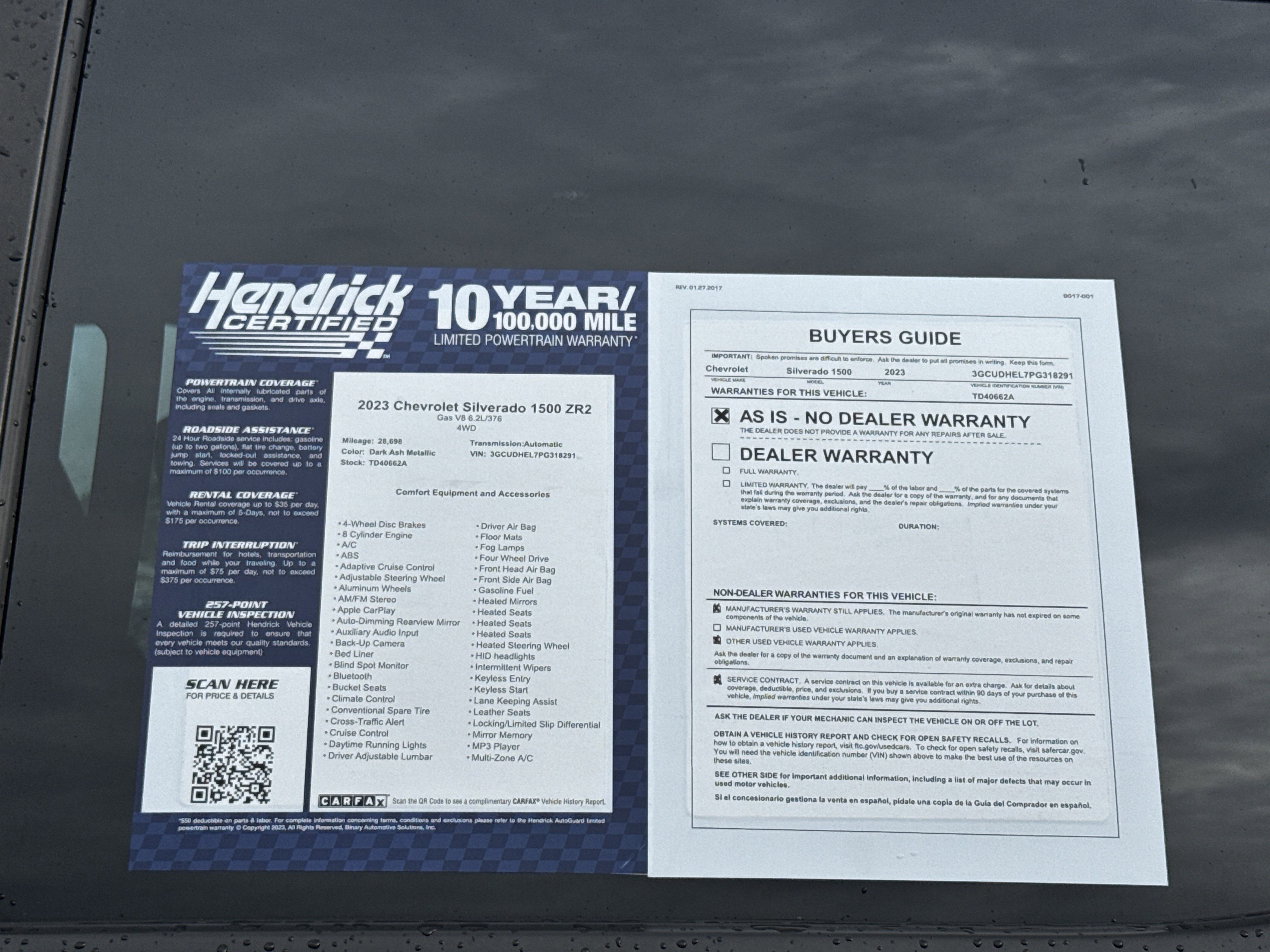 Used 2023 Chevrolet Silverado 1500 ZR2 w/ Technology Package AWD/4WD image 36