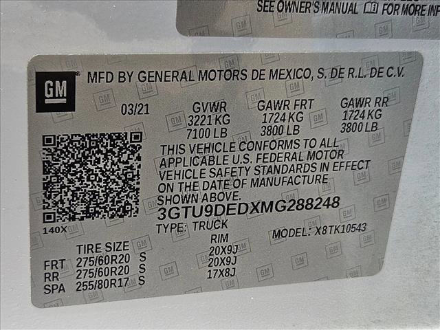 Used 2021 GMC Sierra 1500 SLT w/ SLT Premium Plus Package AWD/4WD image 20