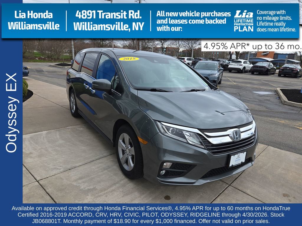Certified 2018 Honda Odyssey EX image 1