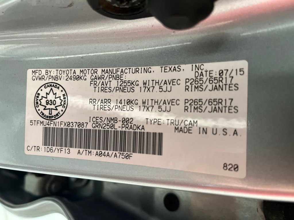 Used 2015 Toyota Tacoma 4x4 Double Cab image 92