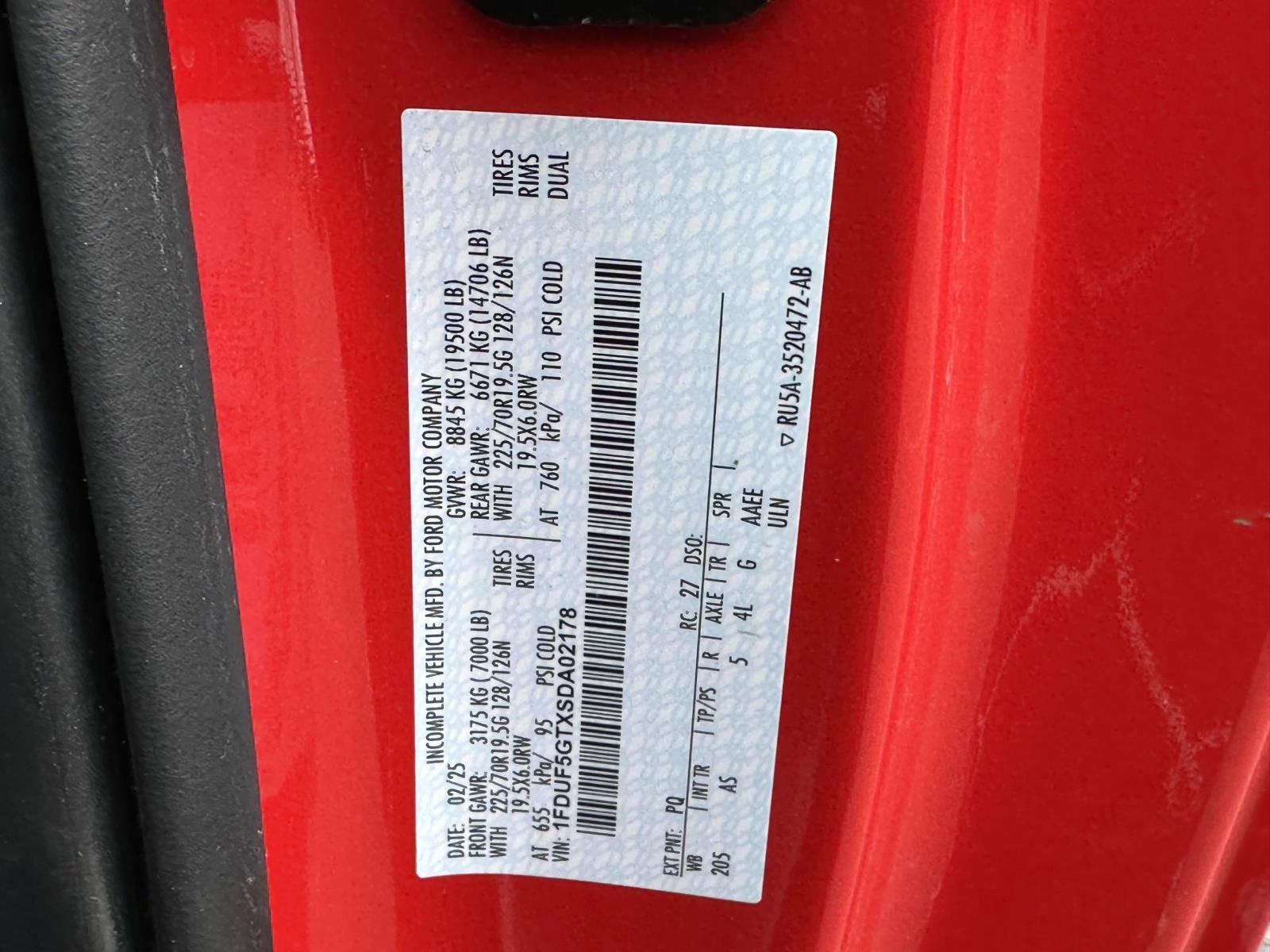 New 2025 Ford F550 2WD Regular Cab Super Duty image 20