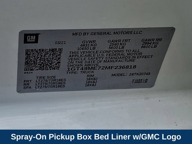 Used 2021 GMC Sierra 2500 SLE w/ SLE Value Package; AWD/4WD image 27