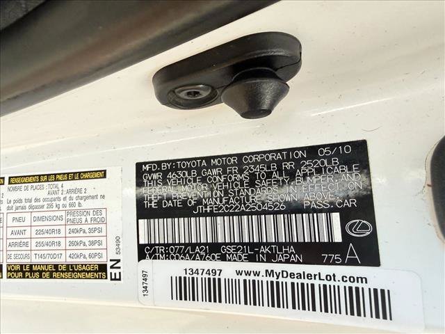 Used 2010 Lexus IS 350C RWD image 20