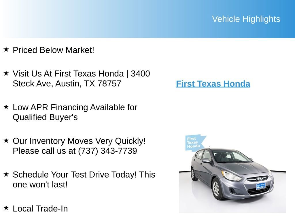 Used 2014 Hyundai Accent GS image 9