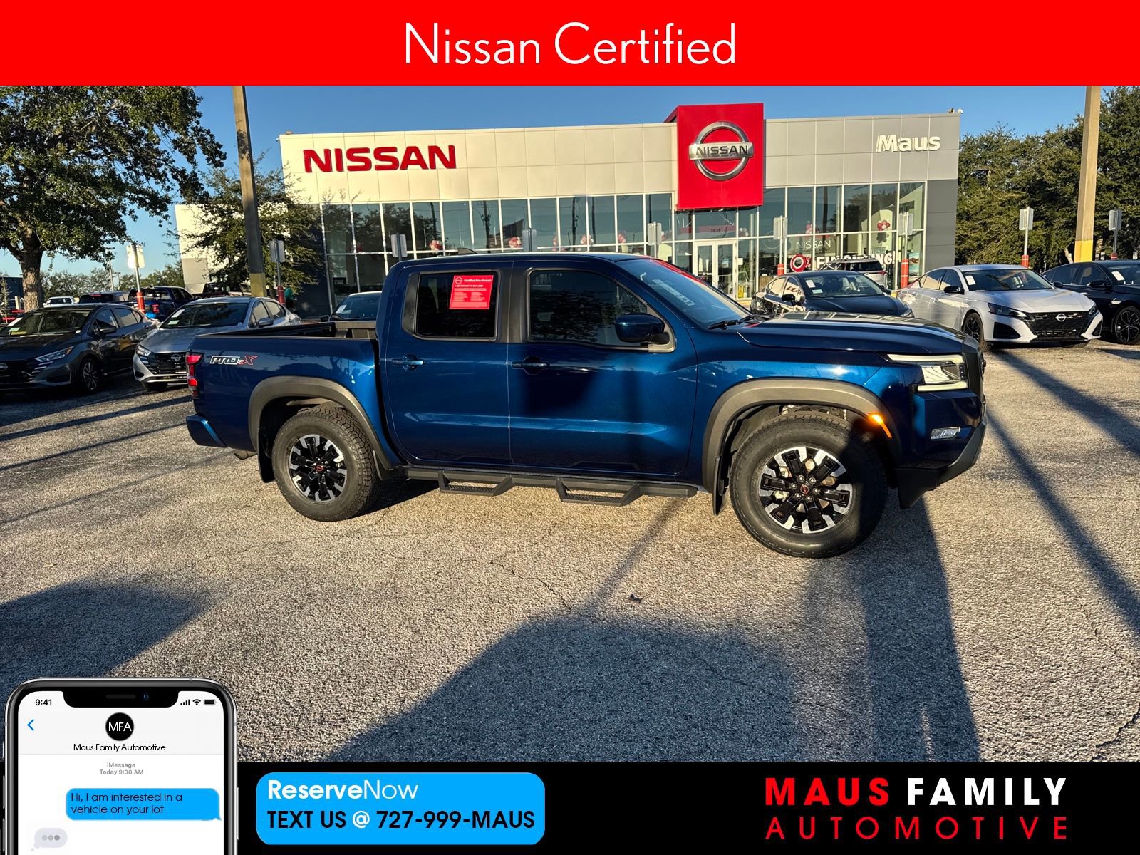 Certified 2023 Nissan Frontier Pro-X w/ Technology Package