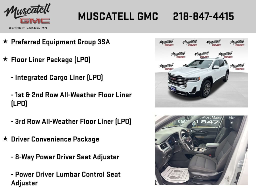 Used 2023 GMC Acadia SLE w/ Driver Convenience Package image 6
