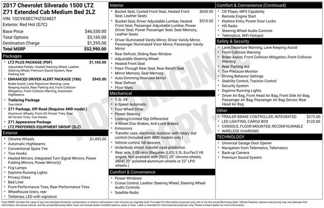 Used 2017 Chevrolet Silverado 1500 LTZ Z71 w/ LTZ Plus Package image 4