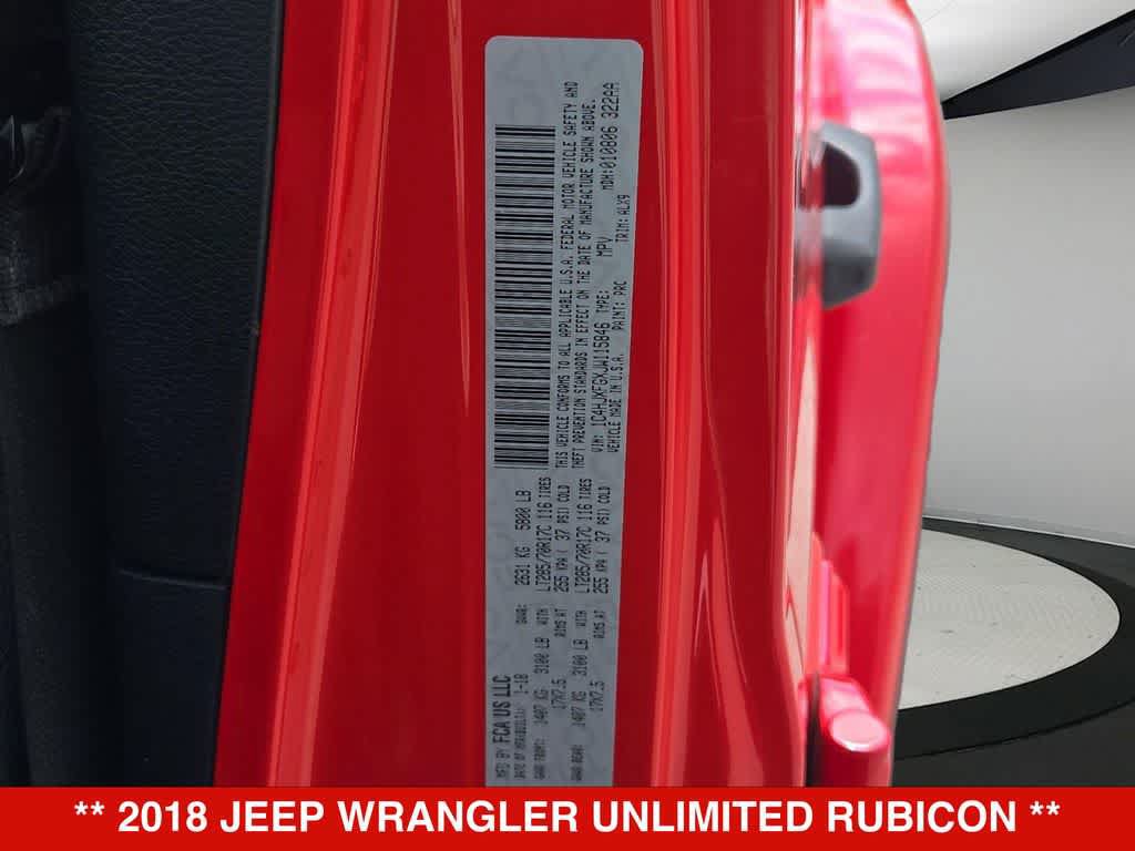 Used 2018 Jeep Wrangler Unlimited Rubicon AWD/4WD image 34