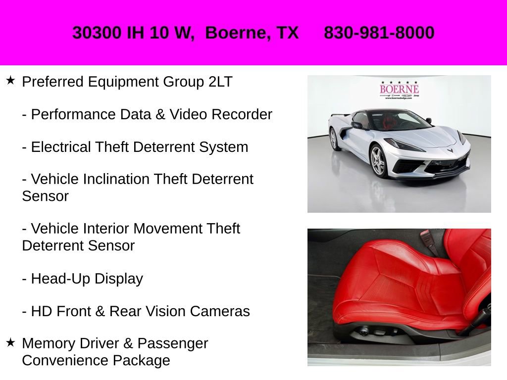 Used 2021 Chevrolet Corvette Stingray Preferred Conv w/ Battery Protection Package image 30