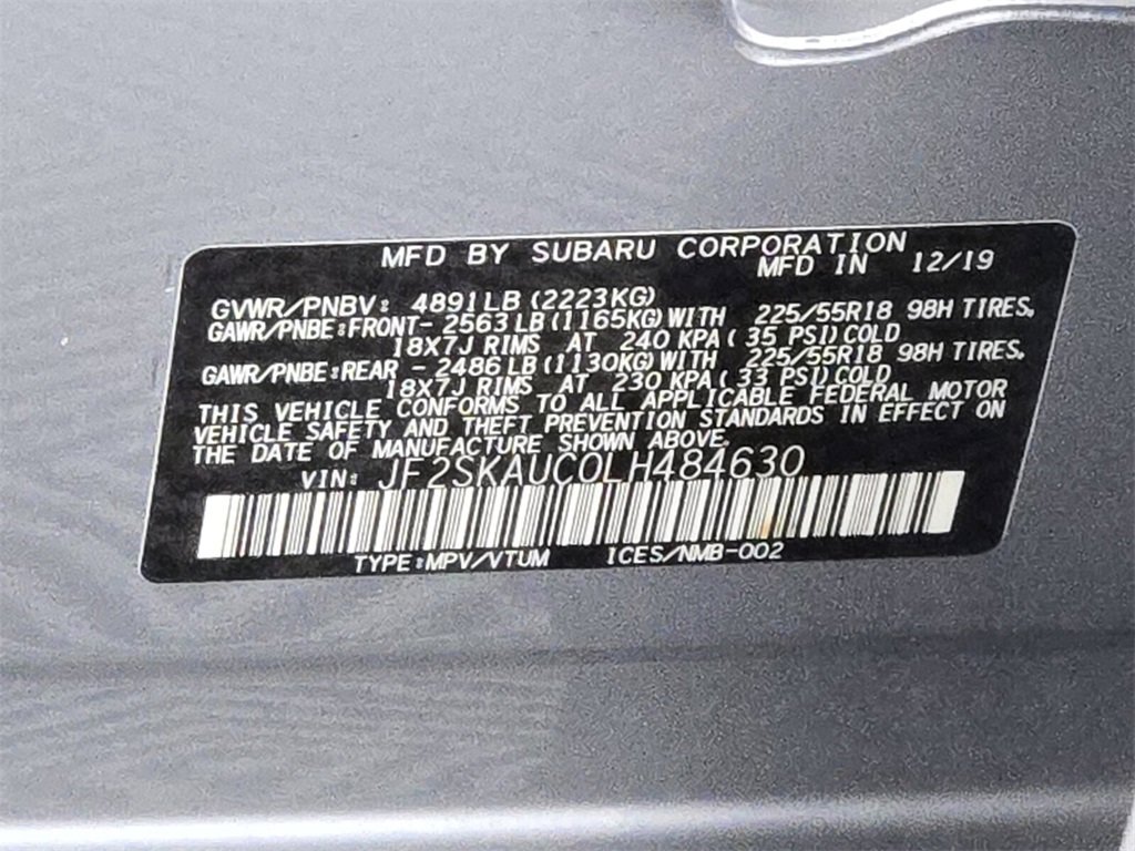 Certified 2020 Subaru Forester Limited image 19