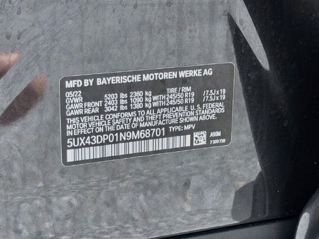 Used 2022 BMW X3 sDrive30i w/ Premium Package 2 RWD image 43