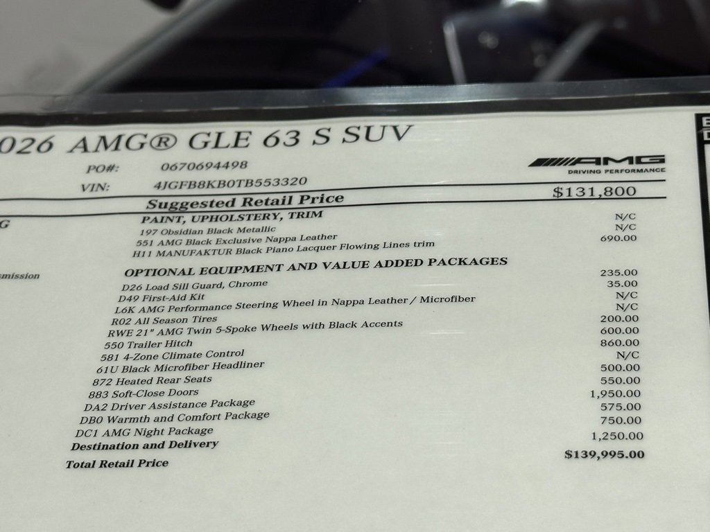 New 2026 Mercedes-Benz GLE 63 AMG S image 19