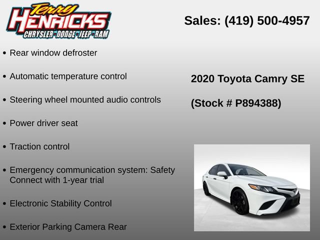 Used 2020 Toyota Camry SE FWD image 23
