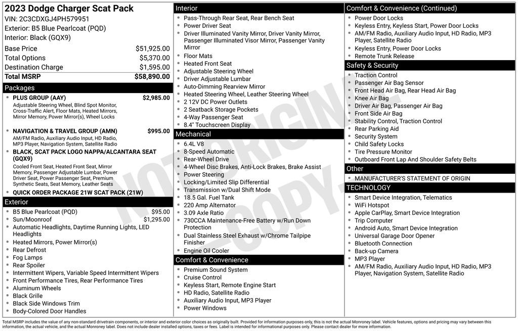 Used 2023 Dodge Charger Scat Pack w/ Plus Group image 6