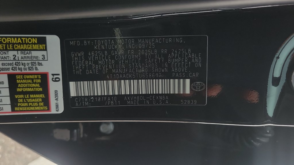 Certified 2026 Toyota Camry LE w/ Convenience Package FWD image 23