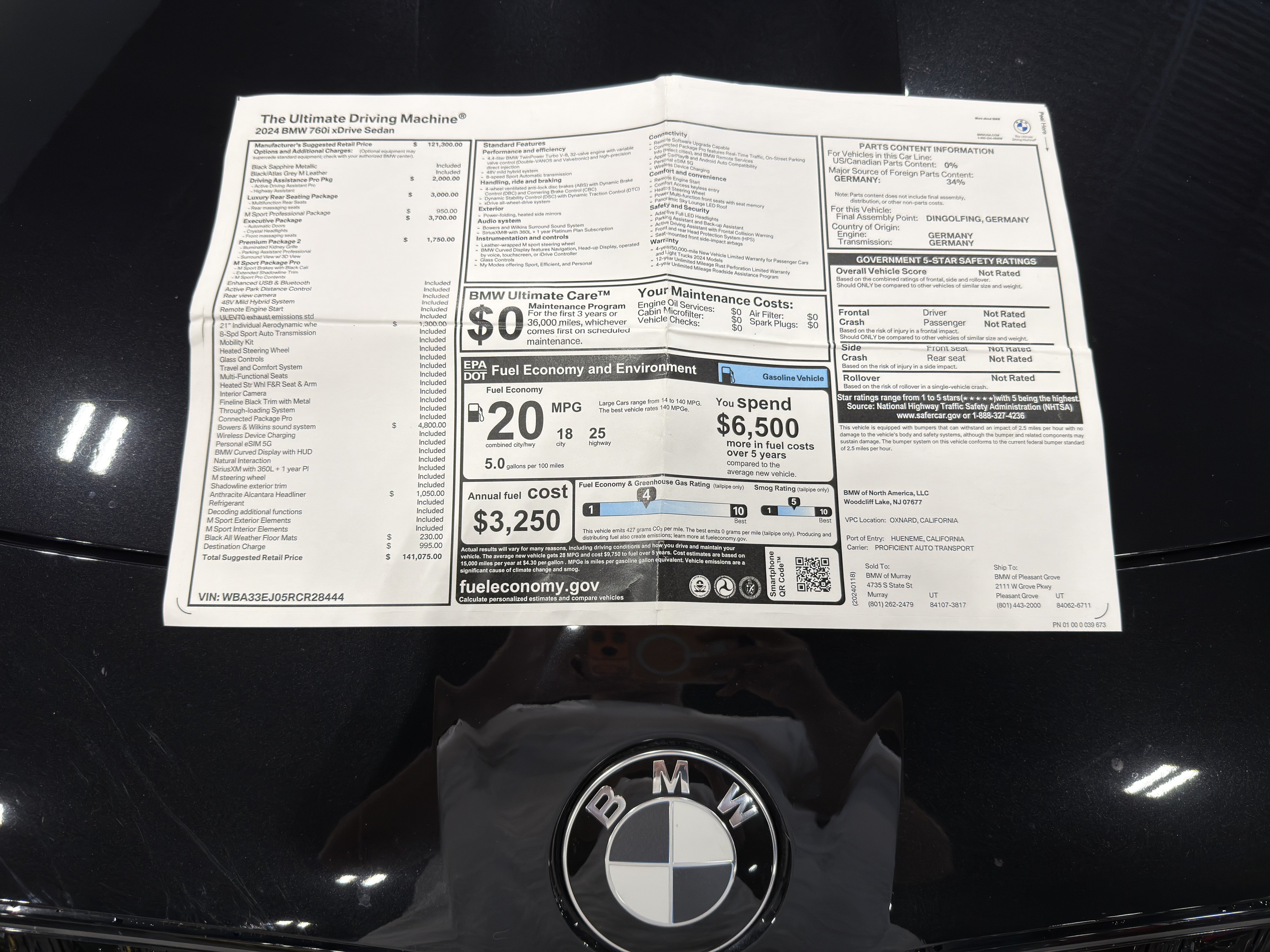 Used 2024 BMW 760i xDrive w/ Executive Package AWD/4WD image 5