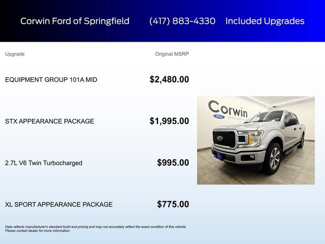 Used 2020 Ford F150 XL w/ Equipment Group 101A Mid AWD/4WD image 6