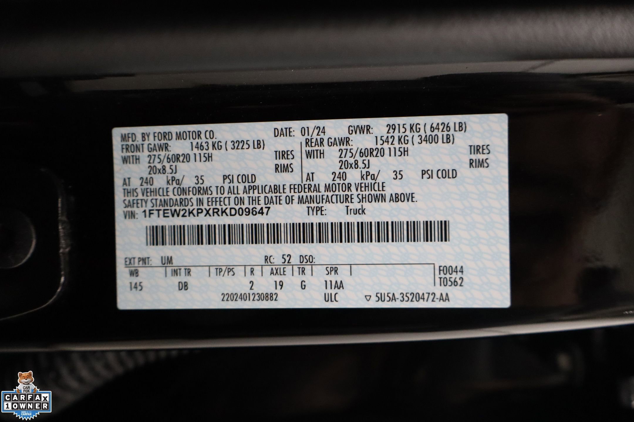 Used 2024 Ford F150 STX w/ STX Black Appearance Package image 31