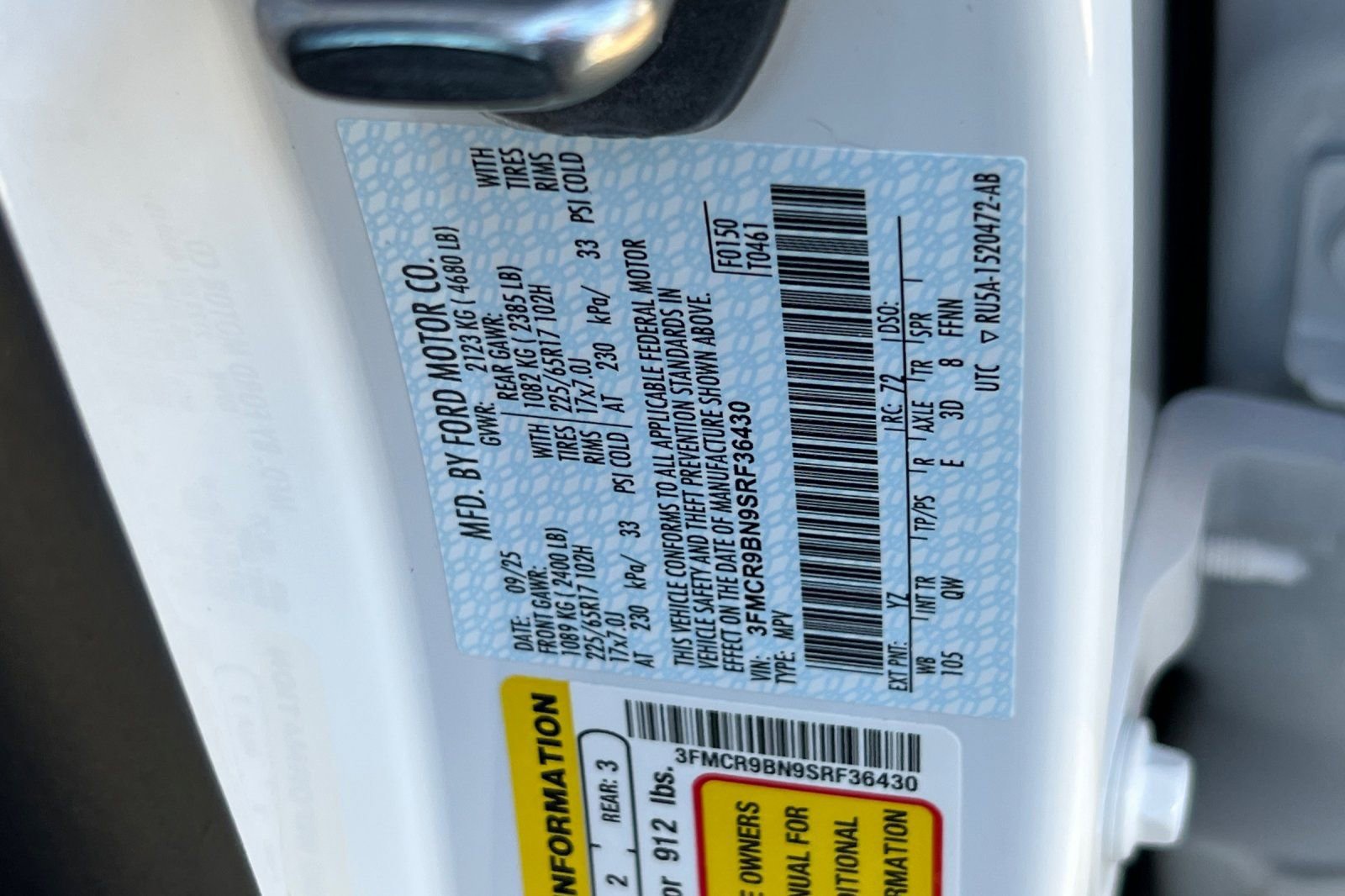 Used 2025 Ford Bronco Sport Big Bend w/ Convenience Package image 27