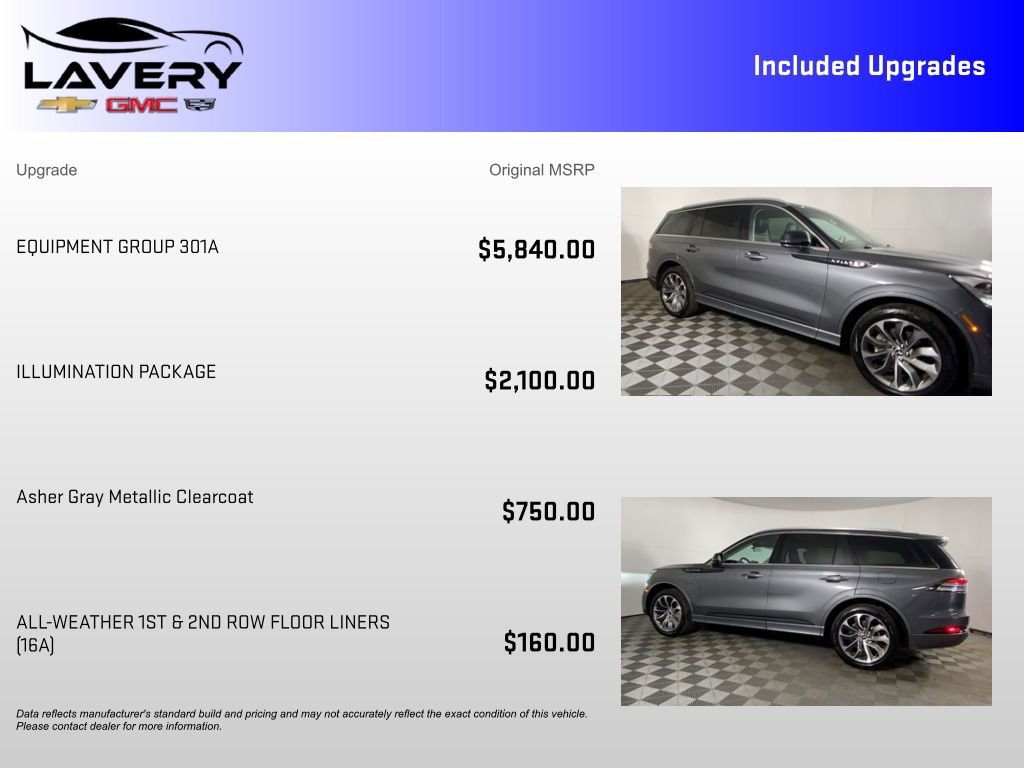 Used 2023 Lincoln Aviator Grand Touring w/ Equipment Group 301A image 7