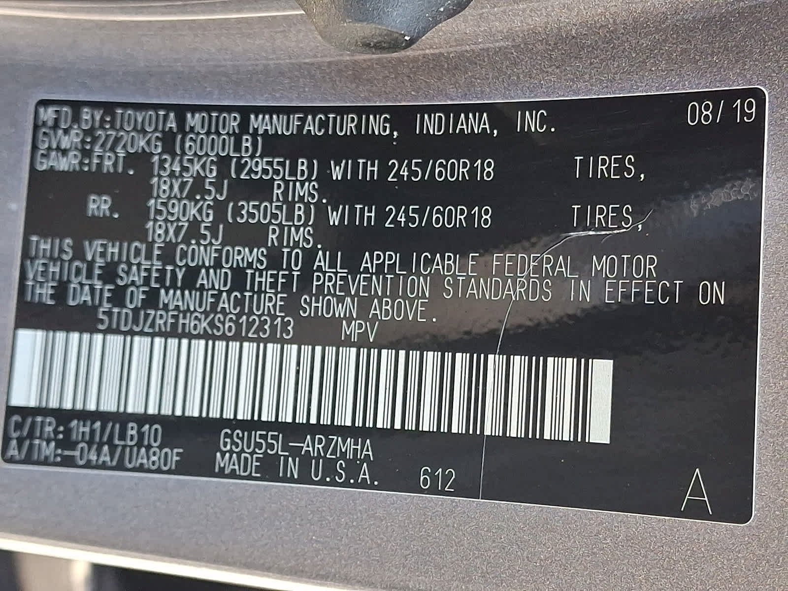 Certified 2019 Toyota Highlander XLE AWD/4WD image 31