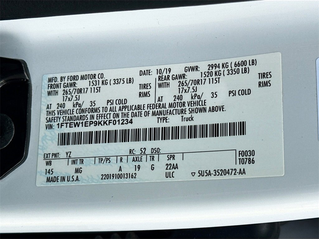 Used 2019 Ford F150 XLT w/ Trailer Tow Package image 29