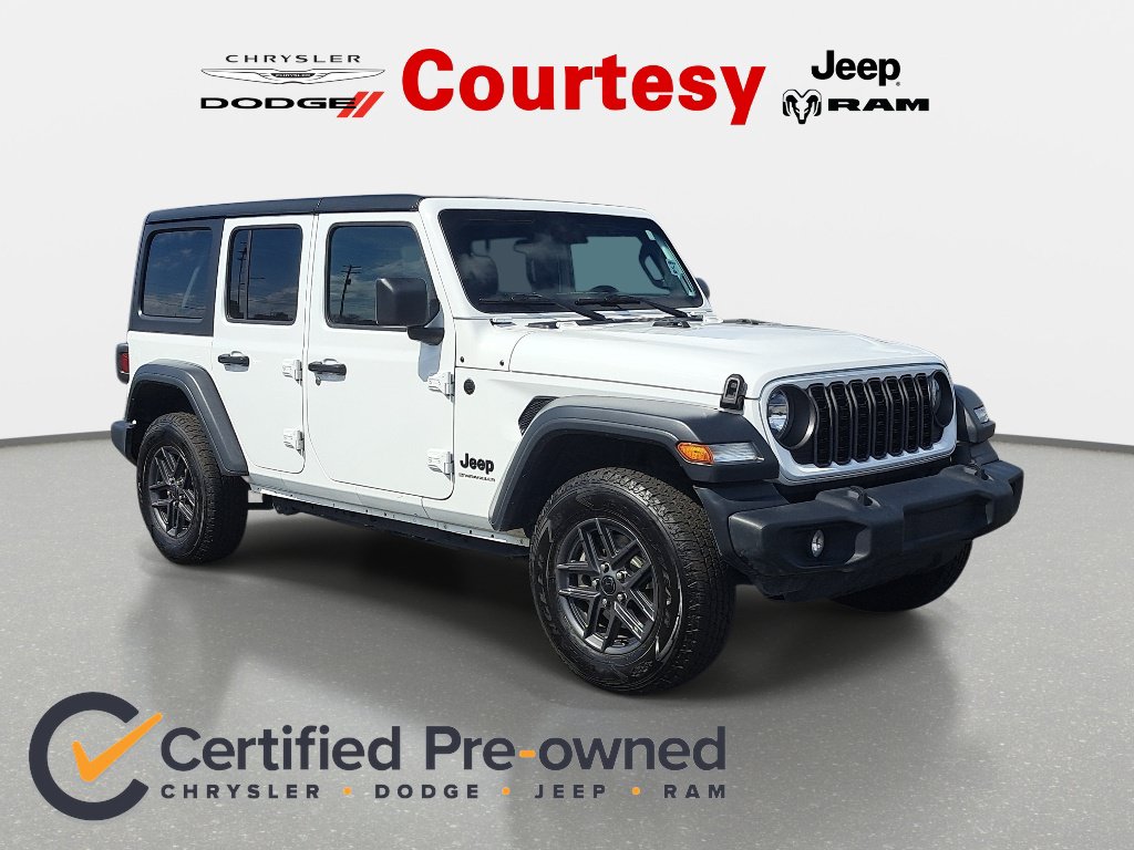 Certified 2024 Jeep Wrangler Unlimited Sport