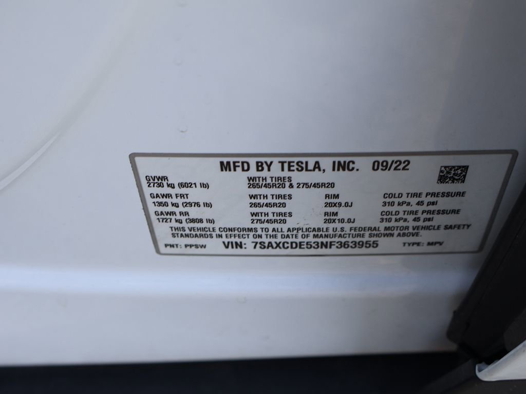 Used 2022 Tesla Model X AWD/4WD image 50