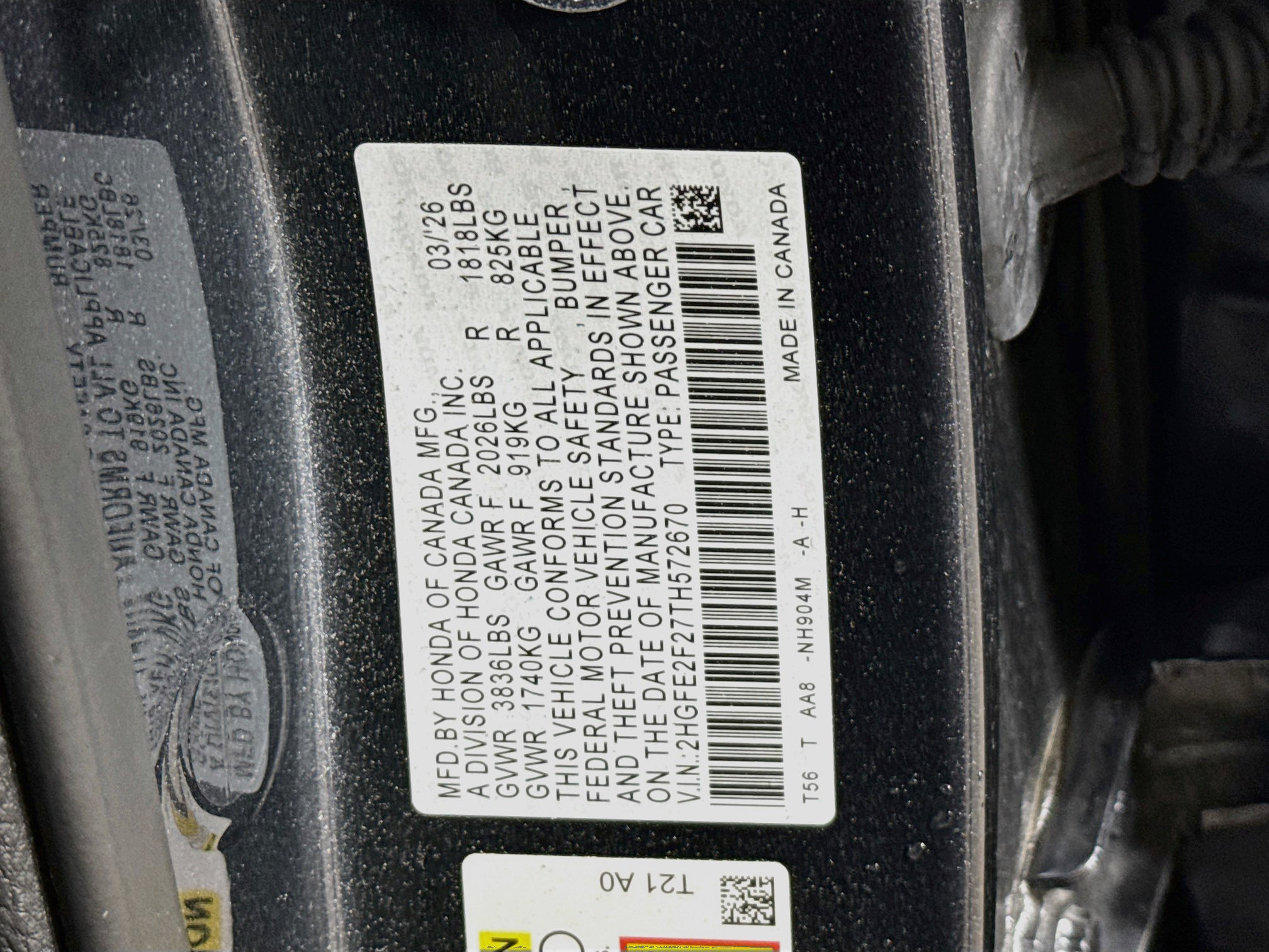 Certified 2026 Honda Civic LX image 36