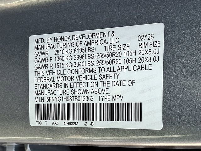 New 2026 Honda Pilot Black Edition image 23