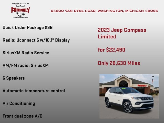Used 2023 Jeep Compass Limited AWD/4WD image 5