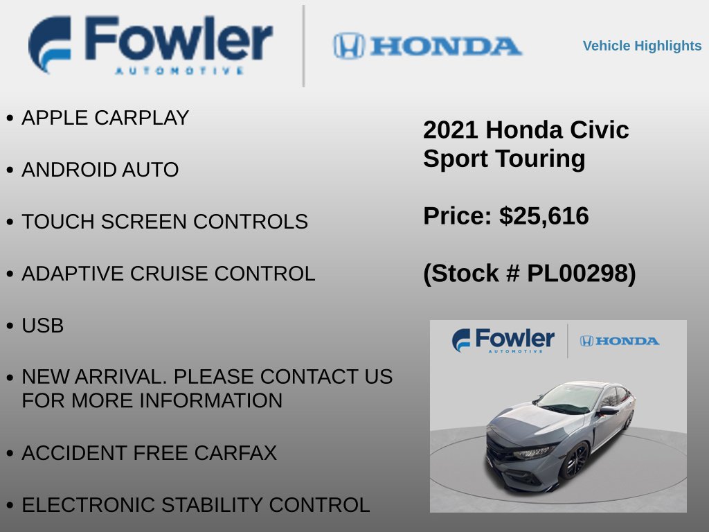 Used 2021 Honda Civic Sport Touring image 8