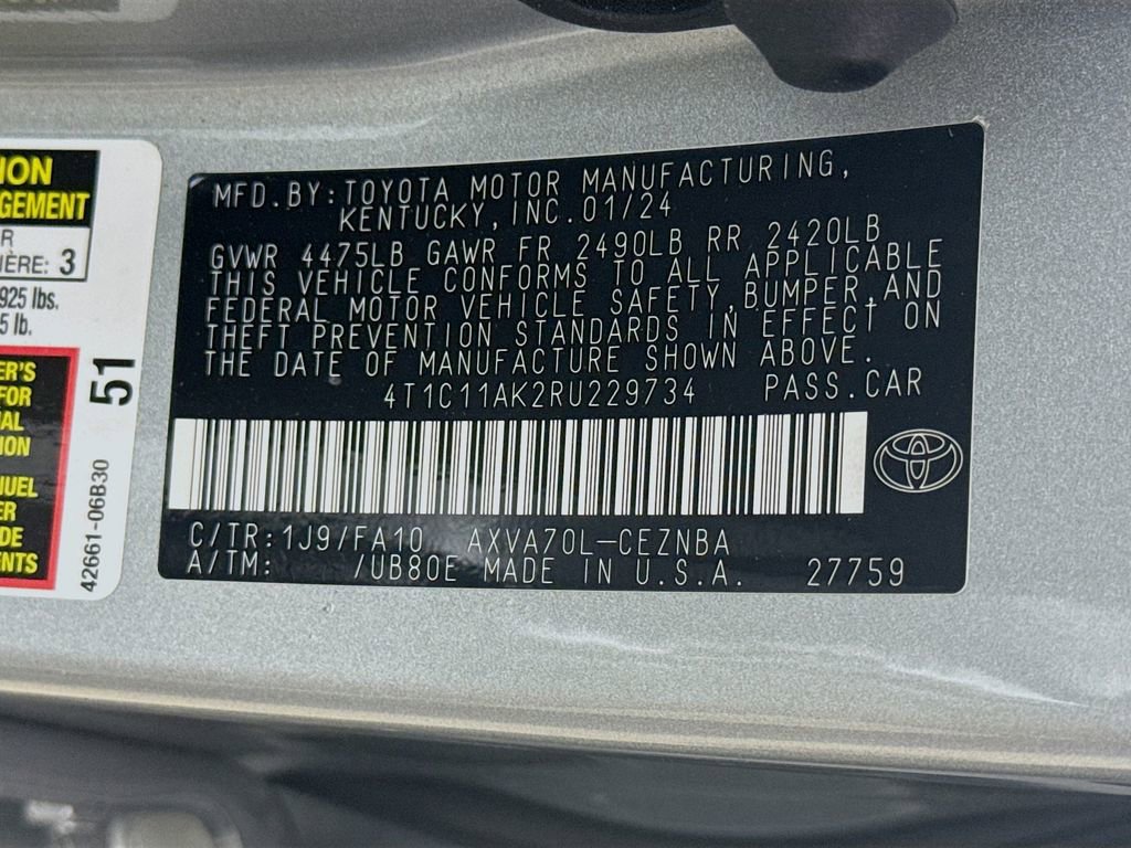 Certified 2024 Toyota Camry LE image 30