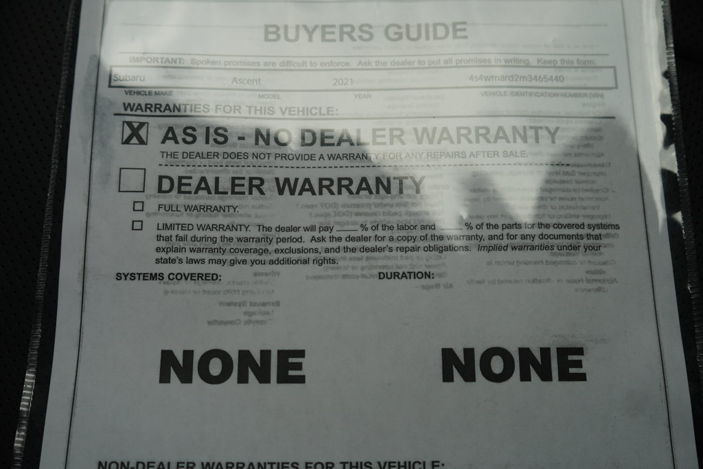 Used 2021 Subaru Ascent Touring w/ Popular Package #2A AWD/4WD image 36