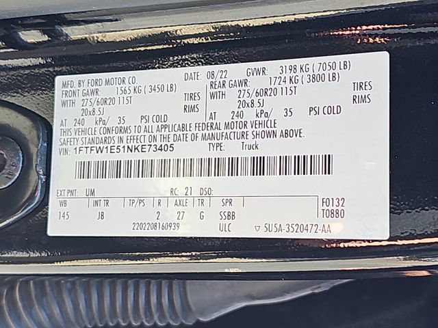 Used 2022 Ford F150 XL w/ STX Appearance Package AWD/4WD image 36