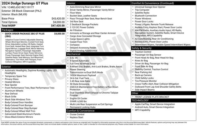 Used 2024 Dodge Durango GT image 38