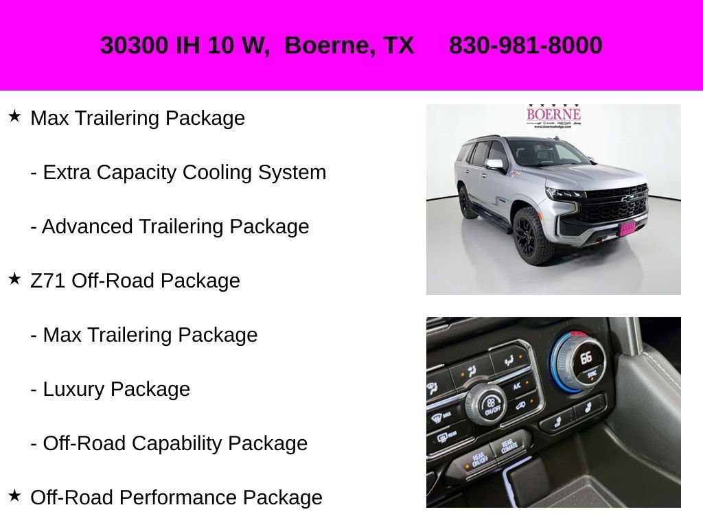 Used 2024 Chevrolet Tahoe Z71 w/ Z71 Off-Road Package image 41