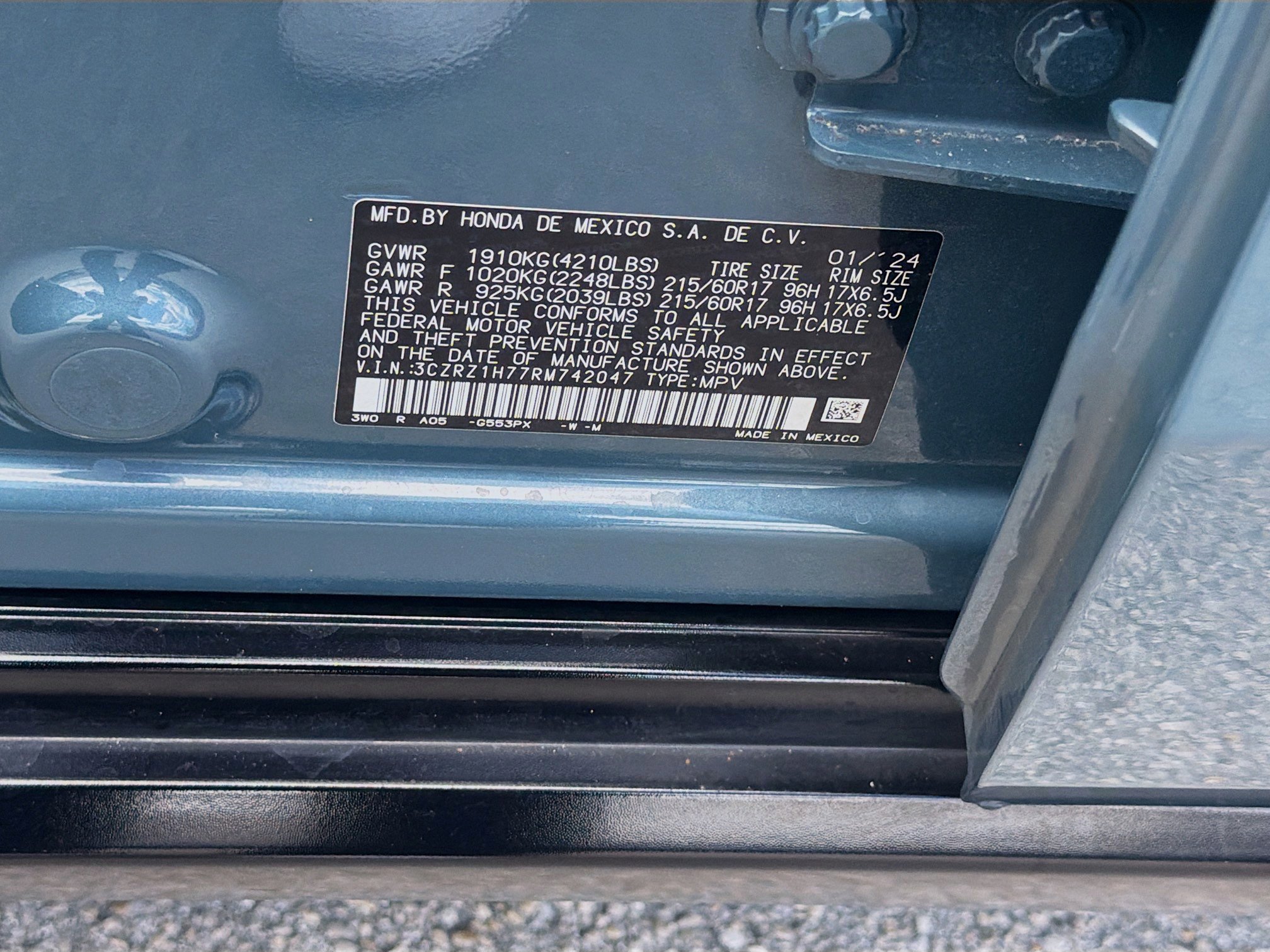 Certified 2024 Honda HR-V EX-L image 37